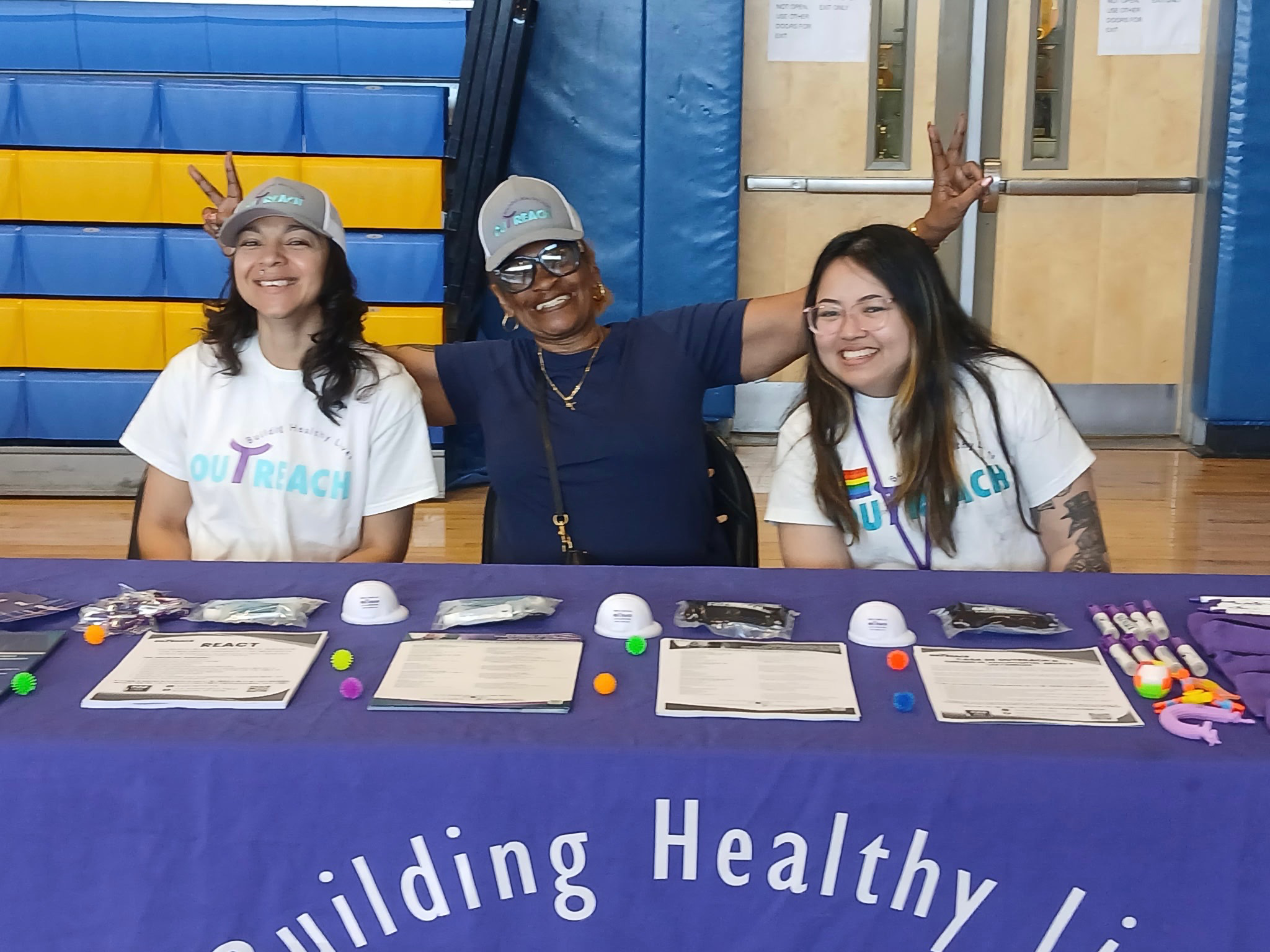 EQuITY and REACT team at the 3rd Annual Health & Wellness Fair at Roosevelt High School