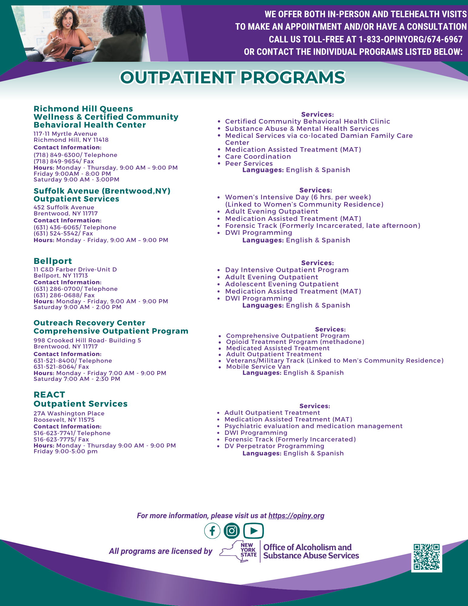 Outpatient Programs